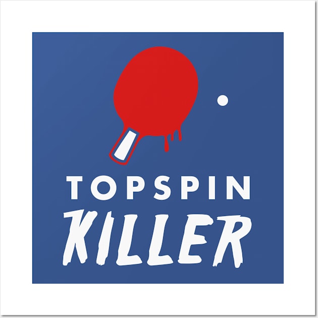 Topspin Killer (white) Wall Art by nektarinchen